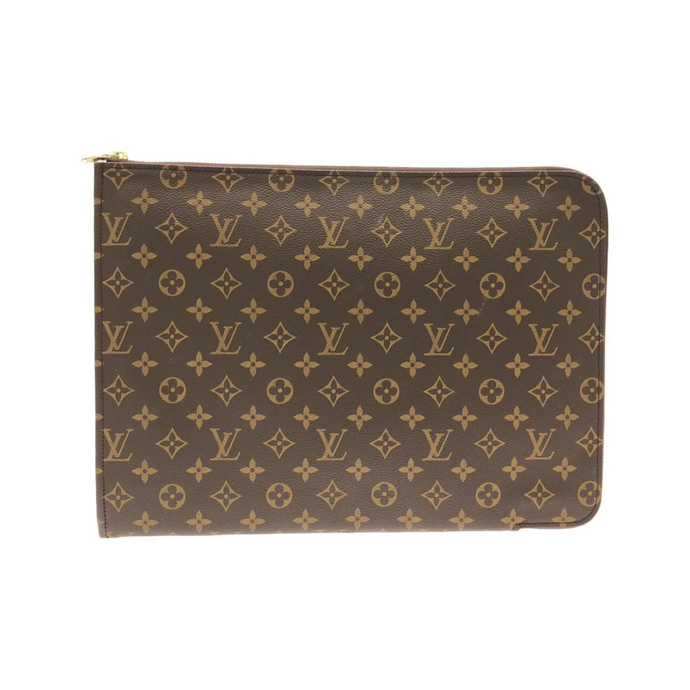 LOUIS VUITTON Brown Monogram Pochette Clutch Bag